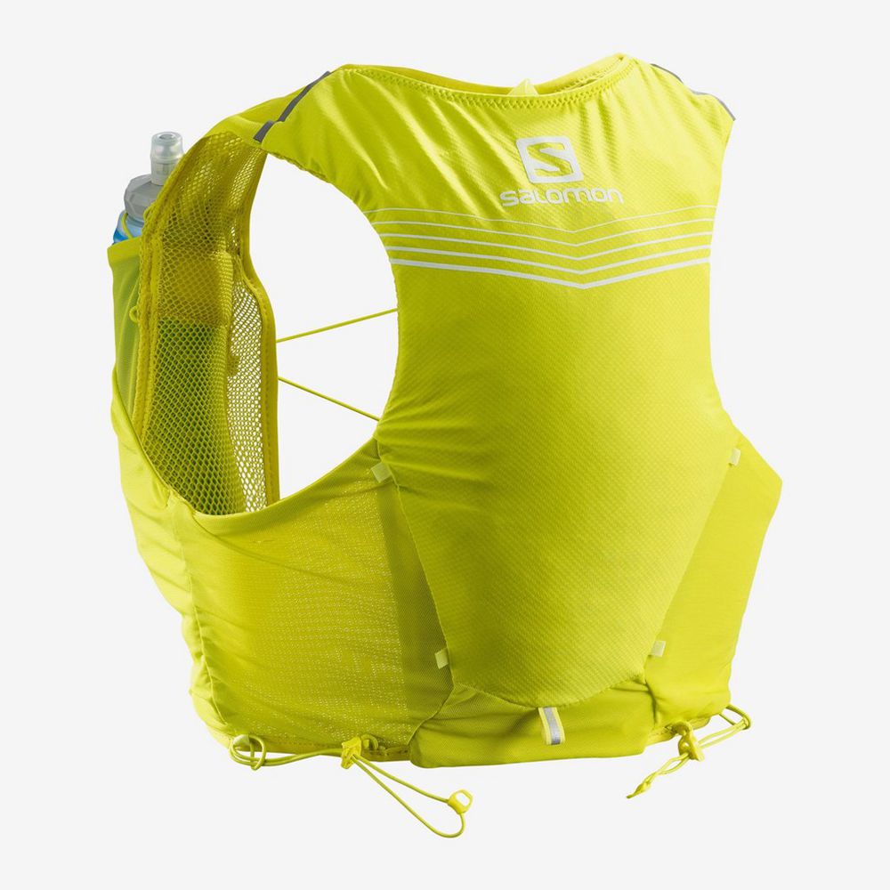 Salomon Israel ADV SKIN 5 SET HYDRATION PACK - Womens Trail Running Packs - Green (KGSN-58401)